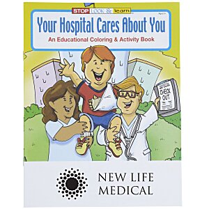 Your Hospital Cares About You Coloring Book Main Image