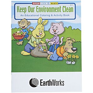 Keep Our Environment Clean Coloring Book Main Image