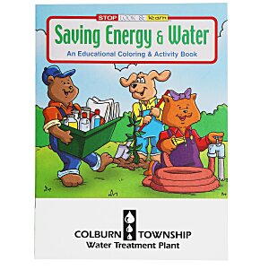 Saving Energy & Water Coloring Book Main Image