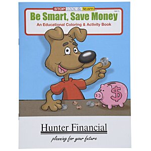 Be Smart, Save Money Coloring Book Main Image