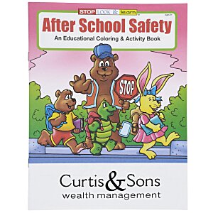 After School Safety Coloring Book Main Image