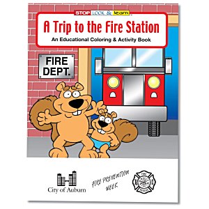 A Trip to the Fire Station Coloring Book Main Image