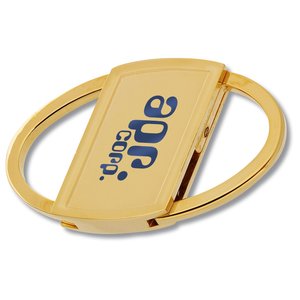 Brass 2-Ring Oval Key Tag Main Image