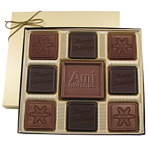 Centerpiece Chocolates - 6 oz. - Happy Holidays & Snowflake Main Image