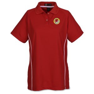 Moisture Management Polo with Piping - Ladies' Main Image