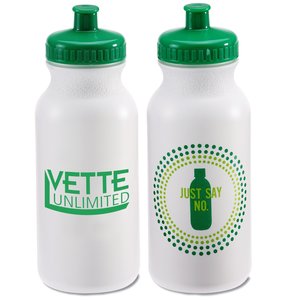 Sport Bottle with Push Pull Lid - 20 oz. - Just Say No Main Image