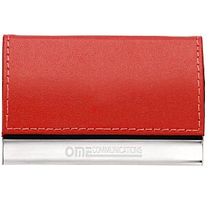 Leather and Metal Business Card Holder Main Image
