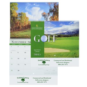 Golf Landscapes 2015 Calendar - Spiral - Closeout Main Image