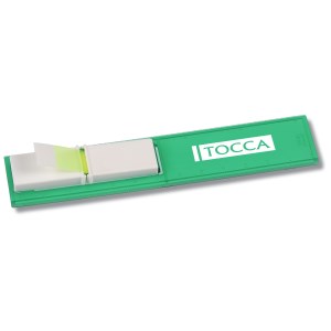 Bookmark Ruler w/Pop-up Tape Flags - Translucent - Closeout Main Image