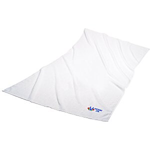 Beach Towel - White - Embroidered Main Image