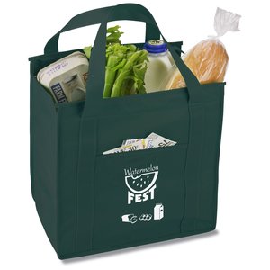 Insulated Polypropylene Grocery Tote - Market Design Main Image