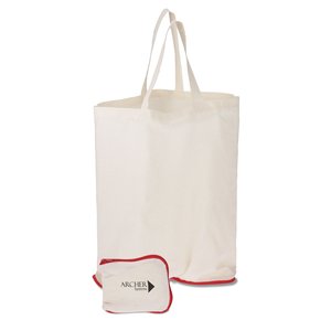 Foldable Cotton Grocery Tote Main Image