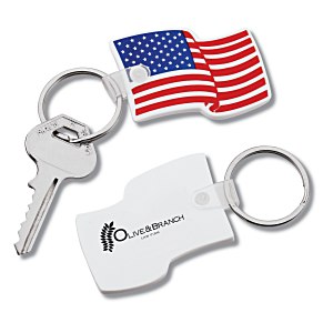 US Flag Stock Soft Keychain Main Image