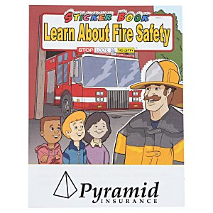 Learn About Fire Safety Sticker Book Main Image