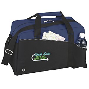 Two-Tone Duffel Bag - Embroidered Main Image