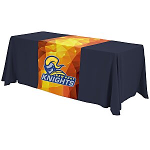 Serged 6' Closed-Back Table Throw and Runner Kit - Full Color Main Image