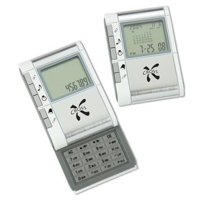 Compact World Time Alarm Clock/Calculator Main Image