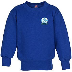 Hanes ComfortBlend Sweatshirt - Youth - Embroidered Main Image