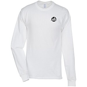 Hanes Authentic LS T-Shirt - Screen - White Main Image