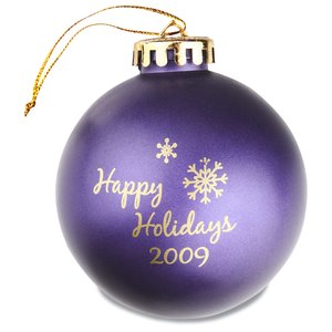 Ornament - 3 1/4" Round Shatterproof Ball - Holiday Design Main Image