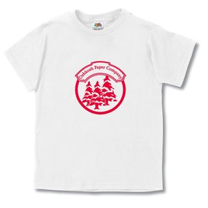Fruit of the Loom Best 50/50 Youth T-Shirt - White - Screen Main Image