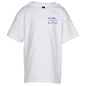Hanes Beefy-T - Youth - White Main Image