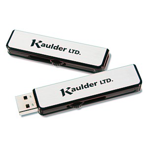 Metal Retractable USB Drive - 1GB Main Image