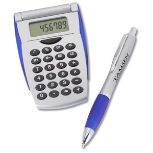 Flip-n-Fold Calculator Set with Curvy Pen Main Image
