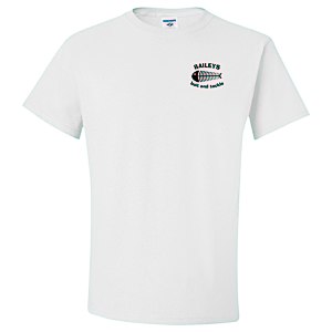 Jerzees Cotton T-Shirt - White - Screen Main Image