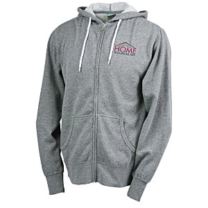 Independent Trading Co. Lightweight Full-Zip Hooded Sweatshirt - Embroidered Main Image