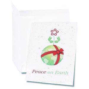 Seeded Holiday Card - Peace on Earth Main Image