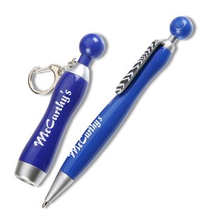Plastic Curve Flashlight & Swanky Pen Set Main Image