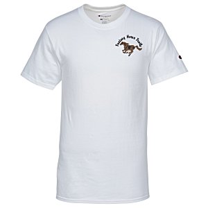 Champion Tagless T-Shirt - Embroidered - White Main Image