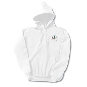 Hanes ComfortBlend Hoodie – Embroidered - White Main Image