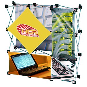 Geometric Junior Pop-Up Tabletop Display - 5-Panel Main Image