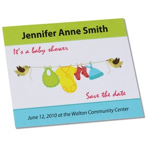 Save the Date Magnet - Baby Clothes Main Image