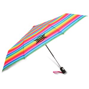 totes Auto Open/Close Umbrella - Stripes Main Image