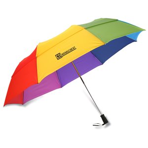totes Stormbeater Folding Umbrella - Rainbow Main Image