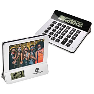 Picture Frame with Clock and Calculator Main Image