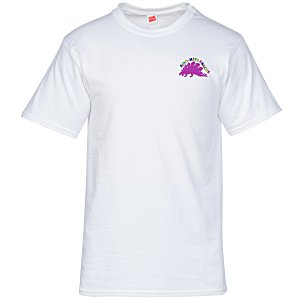 Hanes Essential-T T-Shirt - Men's - Embroidered - White Main Image
