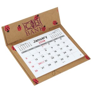 V Natural 3 month Jumbo Pop-up Calendar - Lady Bugs Main Image