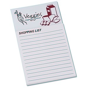 Bic Business Card Magnet with Notepad - Grocery List Main Image