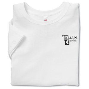 Hanes Ladies' Relaxed Fit T-Shirt - White Main Image