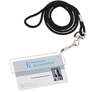 Easy Slide ID Holder with Lanyard Main Image