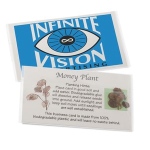 Compostable Business Card w/Seeds - Money Plant Main Image