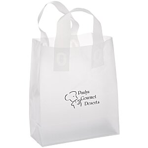Soft-Loop Frosted Clear Shopper - 10" x 8" Main Image