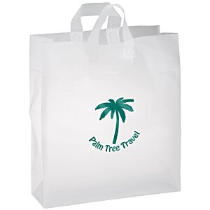 Soft-Loop Frosted Clear Shopper - 19" x 16" - Foil Main Image