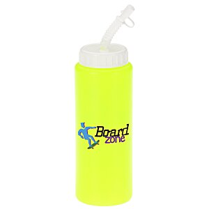 Full Color Sport Bottle with Straw - 32 oz. Main Image