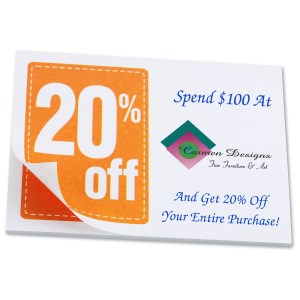 Post-it® Discount Coupons - 3" x 4" - 25 Sheet - 20% Main Image