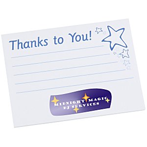 Post-it® Recognition Notes - 3" x 4" - 25 Sheet - Thanks to You Main Image